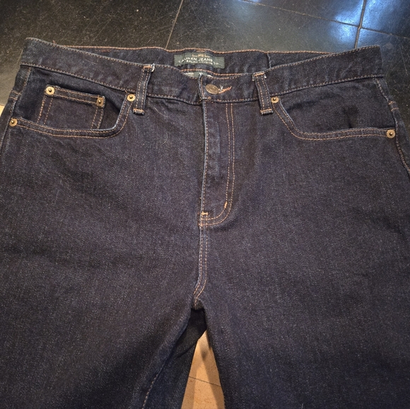 LRL Lauren Ralph Lauren dark blue bootcut flare denim jeans in a misses size 12 - Picture 3 of 9